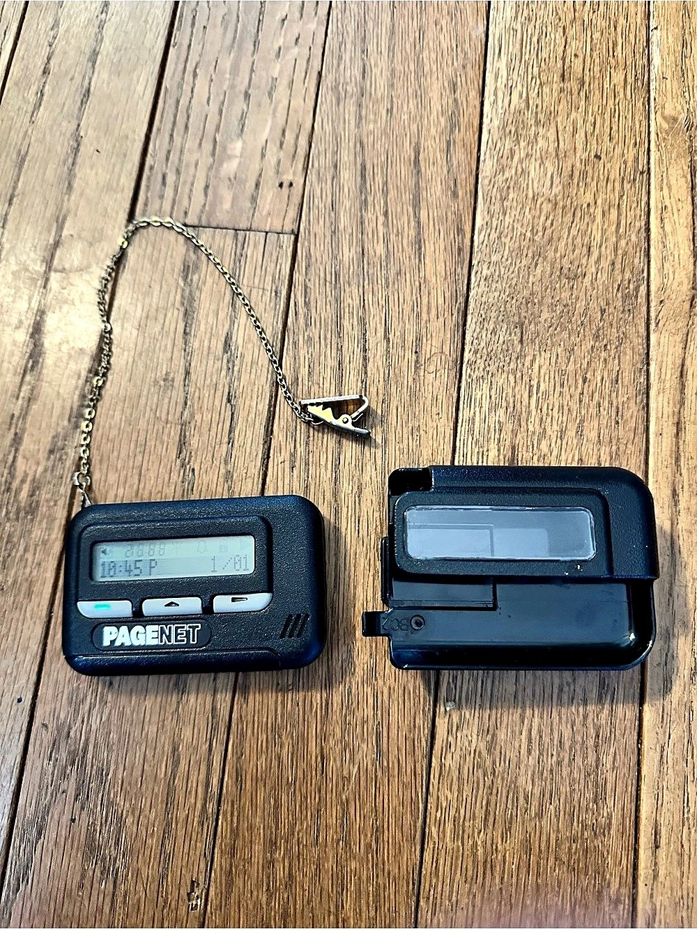 Motorola PageNet FLEX Pager Black with Chain